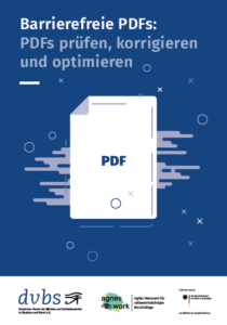 Titelseite Broschüre Barrierefreie PDFs