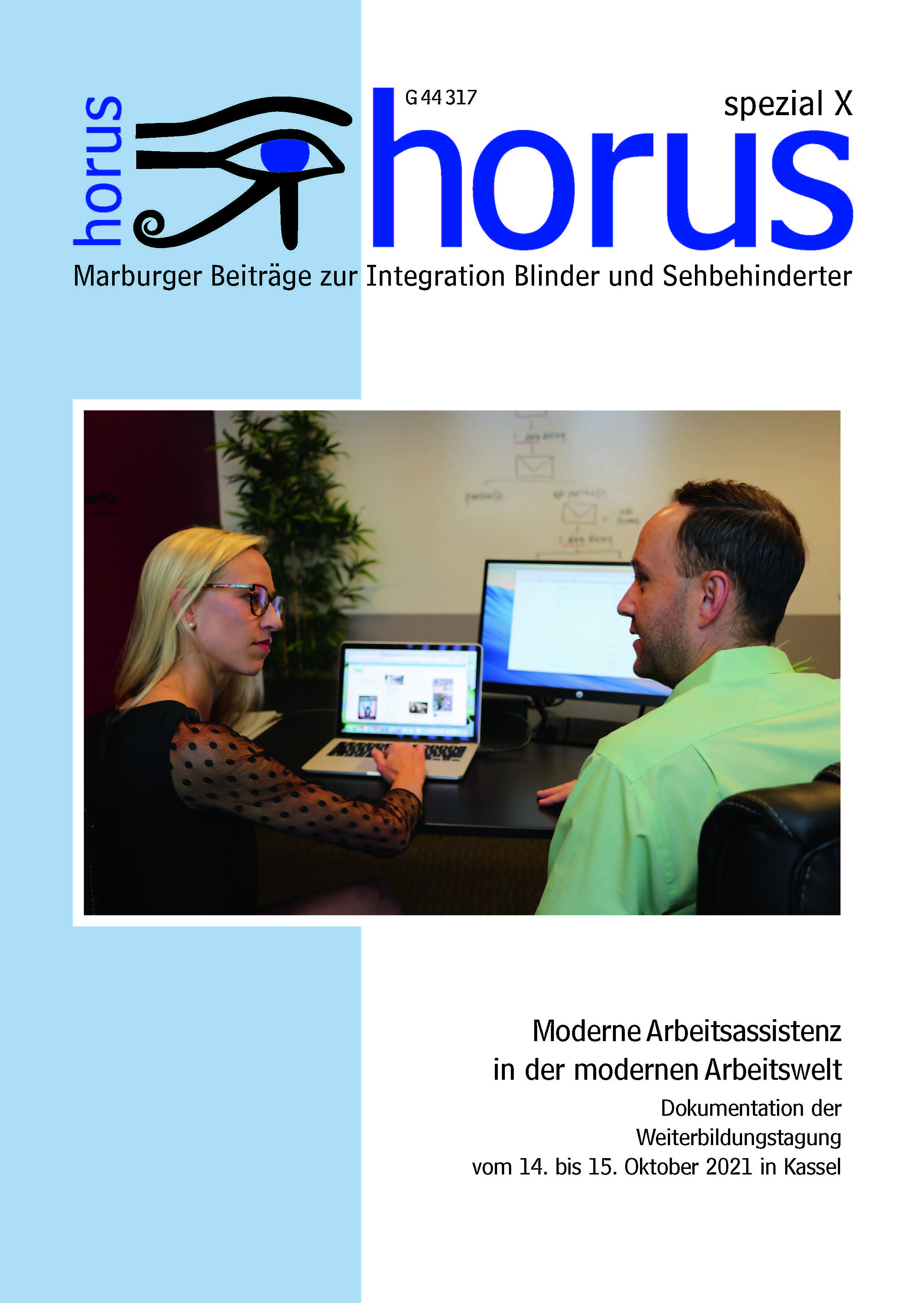 Titelblatt des horus spezial 10: Moderne Arbeitsassistenz in der modernen Arbeitswelt